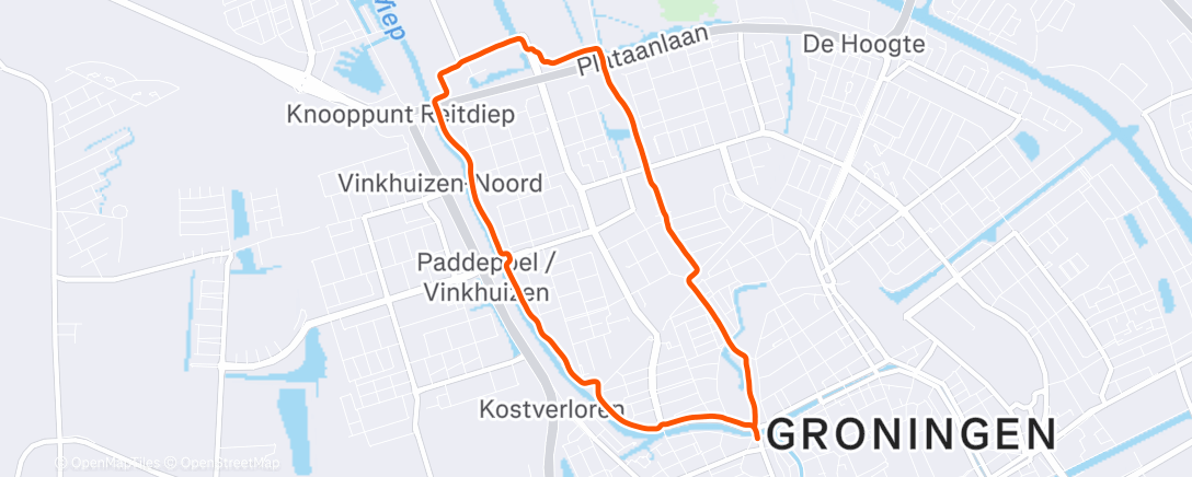 Map of the activity, Onherkenbaar standaard rondje