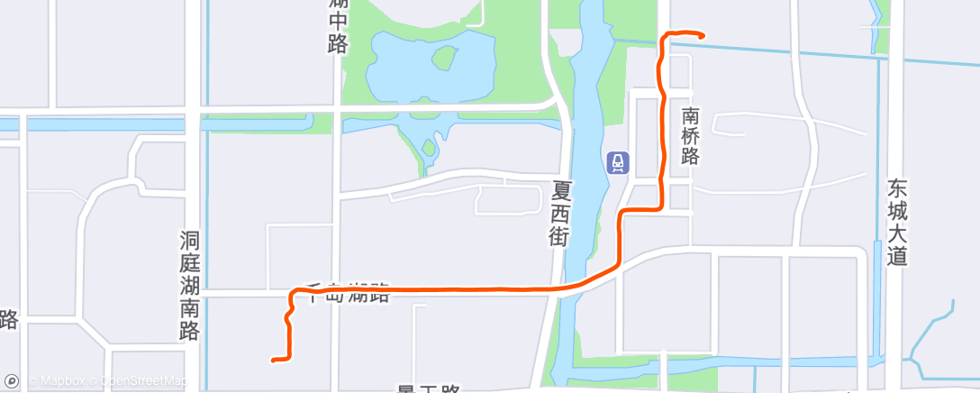 Map of the activity, Evening Ride