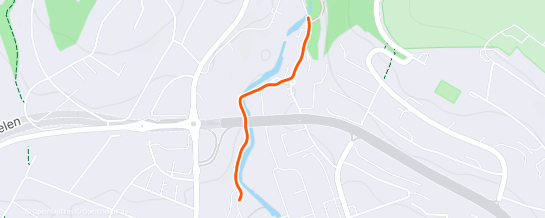 Map of the activity, Morning Run
