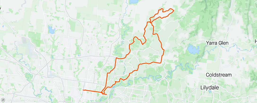 Map of the activity, Northern Hills Anzac Day edition