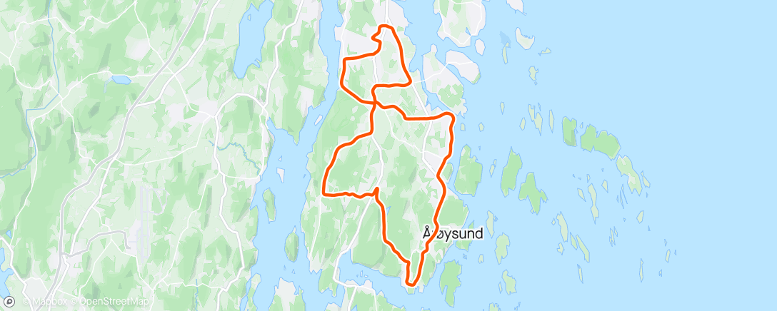 Mapa de la actividad (Søndagsrestitusjonstur)
