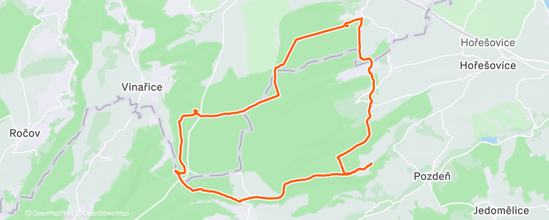 Map of the activity, Morning Walk