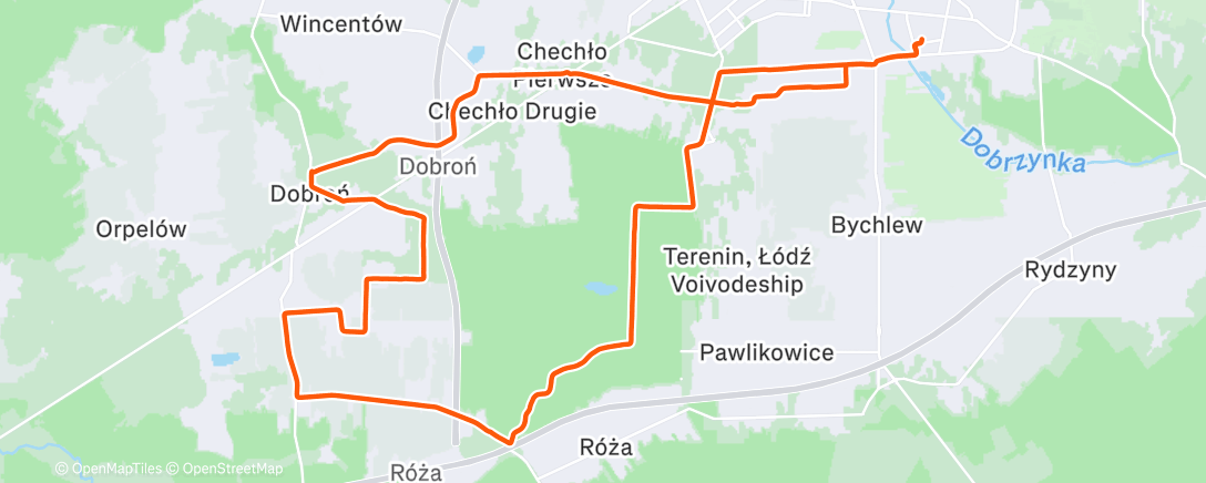 Map of the activity, Lunch Gravel Ride