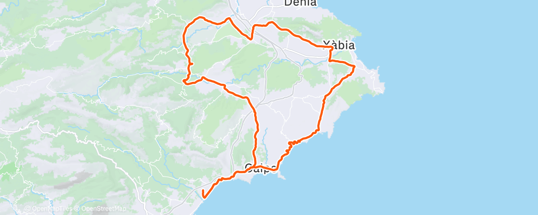 Map of the activity, Morning Ride