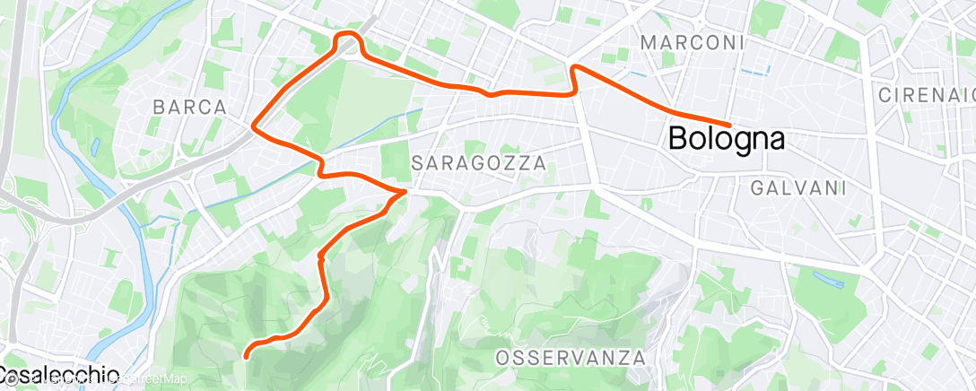 Map of the activity, Zwift - Race: DIRTy Dozen Sprint League (C) on Bologna Time Trial in Bologna TT