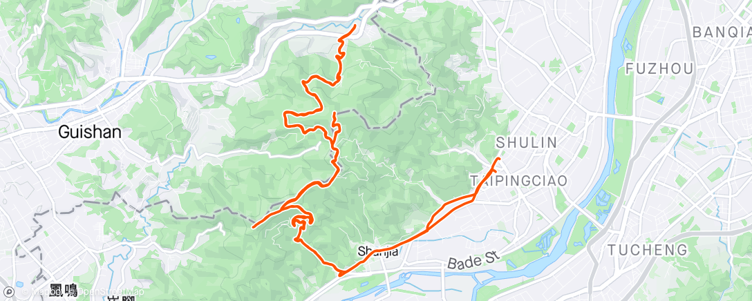 Map of the activity, 騎車