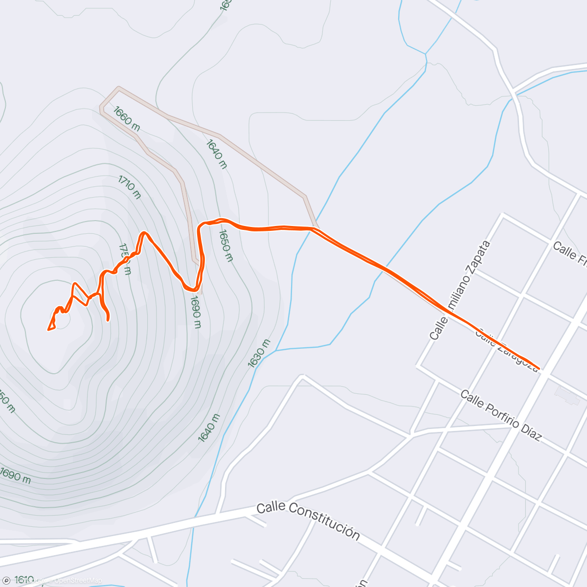 Map of the activity, Cerro Danush