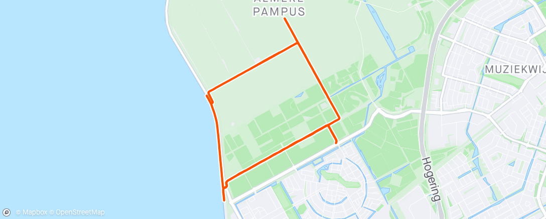 アクティビティ「Namiddagloop」の地図