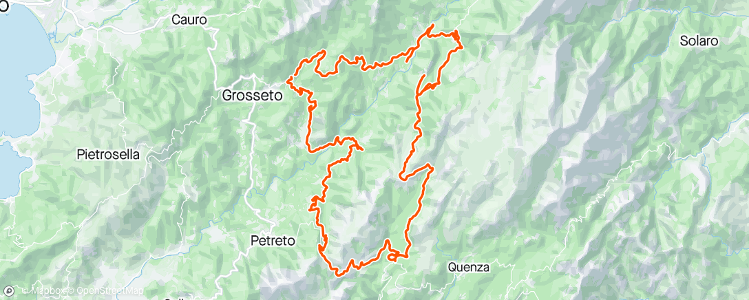 Mapa da atividade, Corse # 6 (CCC : R5 long - 14 cols) avec Pascale