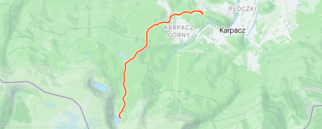 Map of the activity, Powrót wózkiem 🏔️