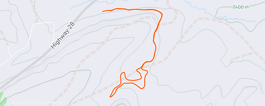 Map of the activity, Afternoon Nordic Ski