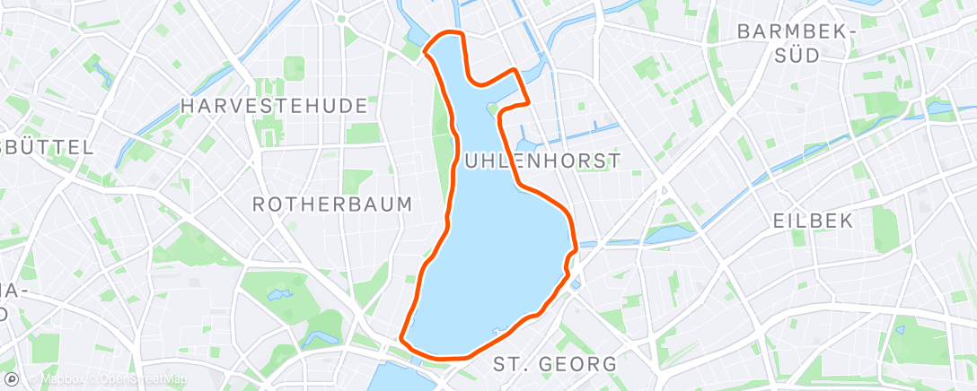 Map of the activity, Abendlauf