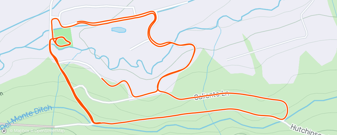 Map of the activity, Uphill from here
