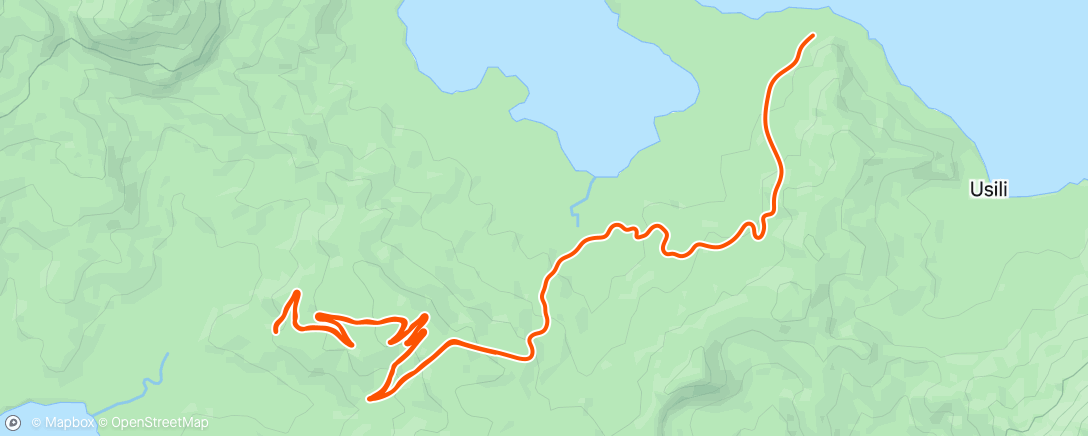 Map of the activity, Zwift