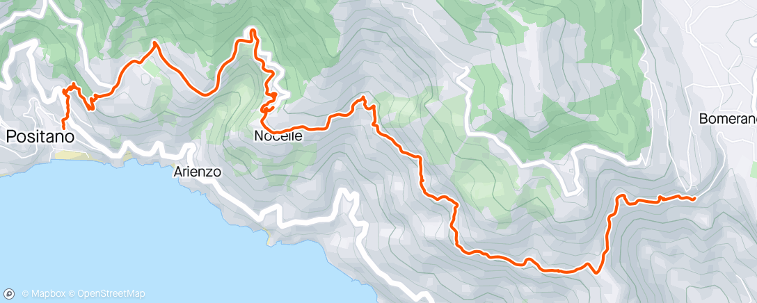 Map of the activity, Morning Hike