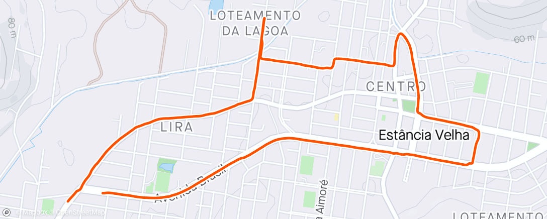 「Corrida matinal」活動的地圖