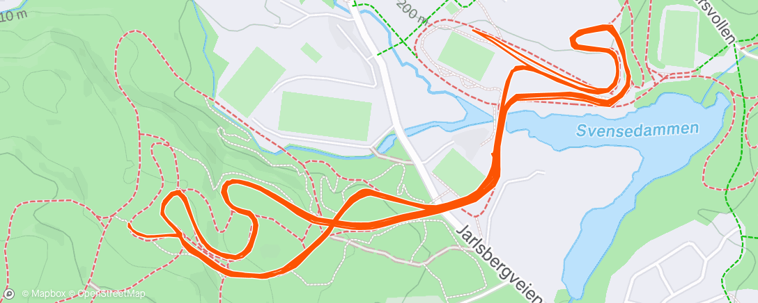 Map of the activity, Spontane kveldsrunder med Joachim