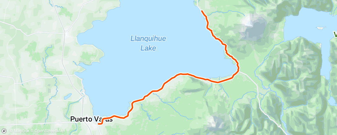 Map of the activity, Last ride in Chile