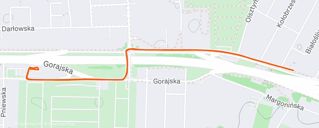 Map of the activity, Evening Walk