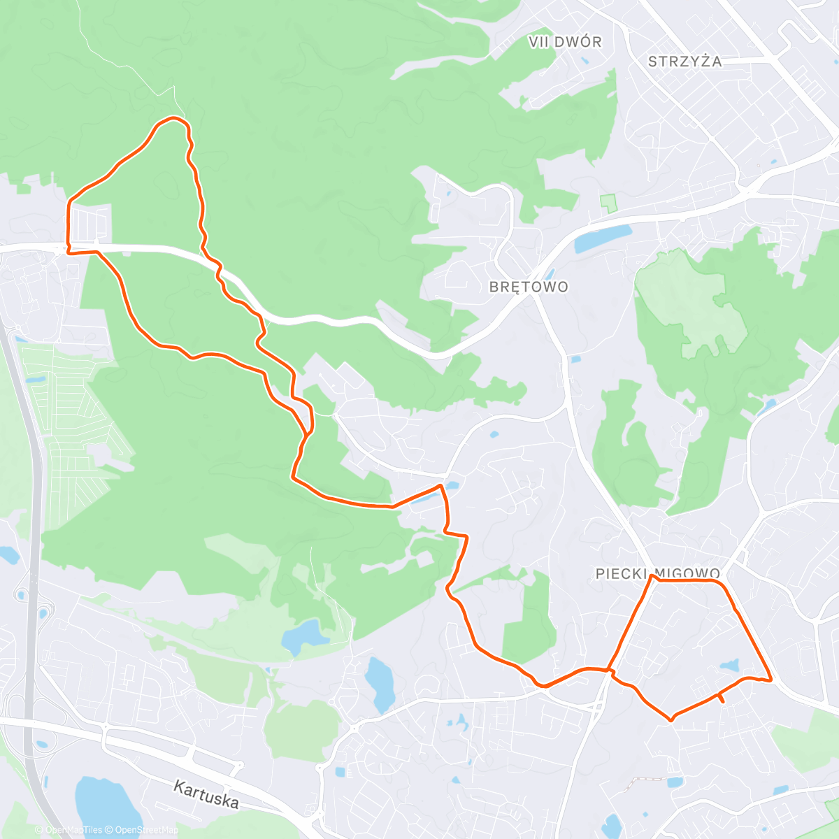 Map of the activity, Afternoon Gravel Ride