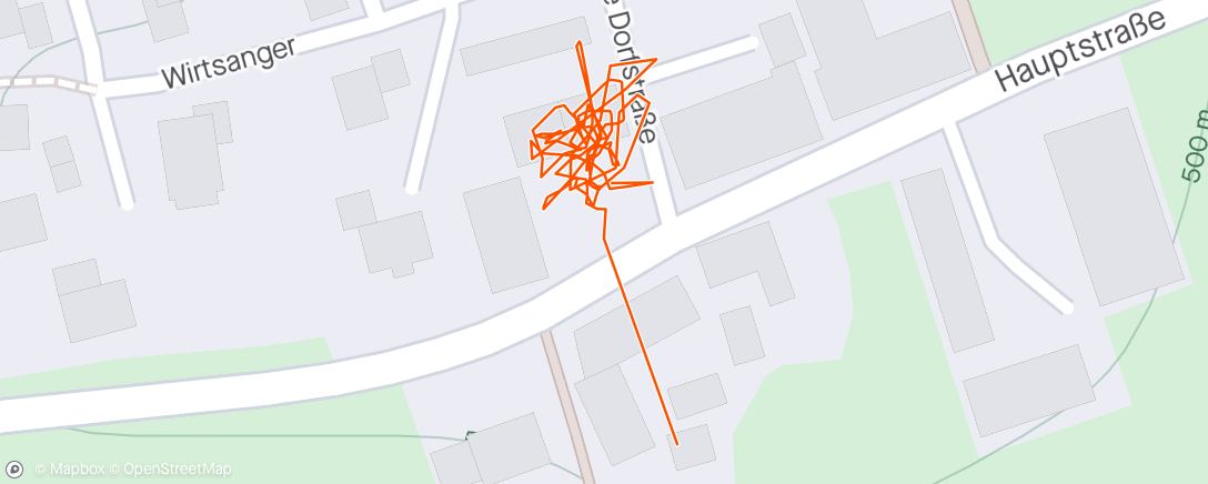 Map of the activity, Nachttraining