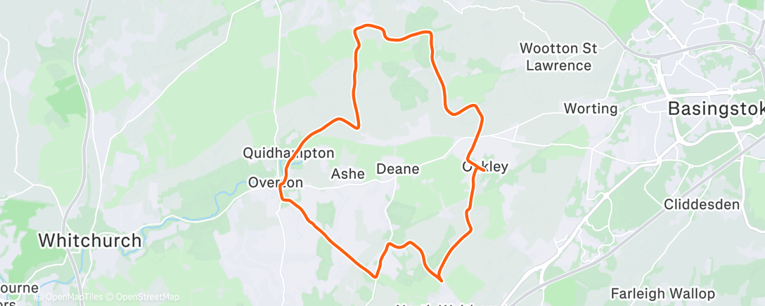 Map of the activity, Bit chilly and misty ride with Geoff and Dave