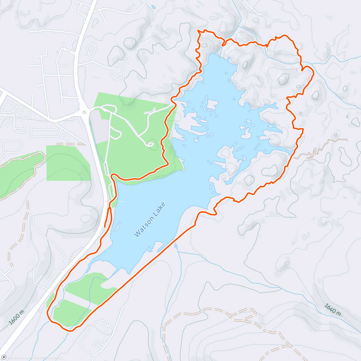 Map of the activity, PATR group run- Watson Lake