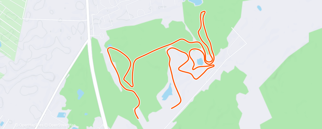 Map of the activity, Северный лыжный заезд (день)