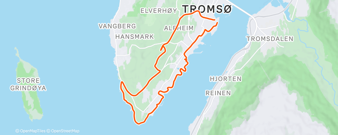 Map of the activity, Tromsø Sydspissen