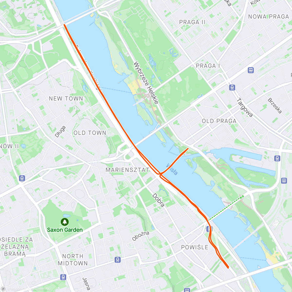 Map of the activity, Warsaw🤩🥰😘😘🏃‍♀️☀️