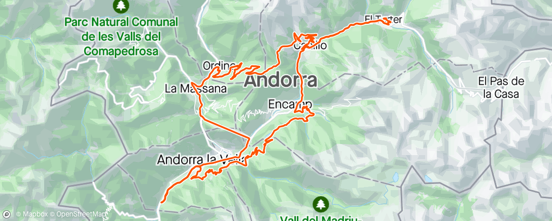Map of the activity, 🇦🇩 Last one before Tour de Suisse 🔜🇨🇭