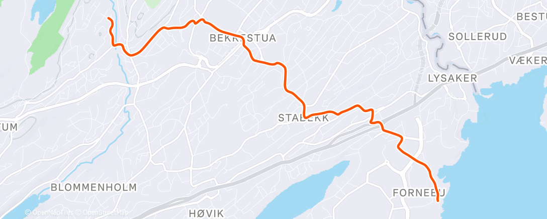 Map of the activity, Afternoon Ride