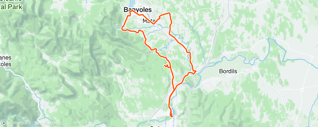 Map of the activity, Morning Ride