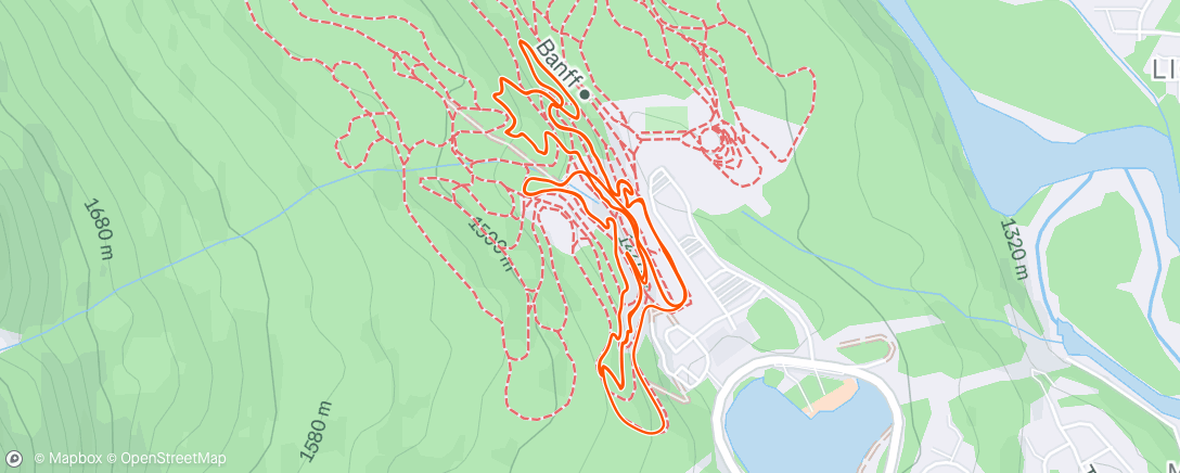 Map of the activity, Afternoon Mountain Bike Ride
