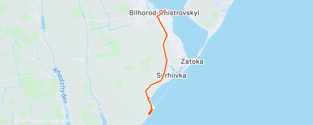 Map of the activity, Полуденный заезд