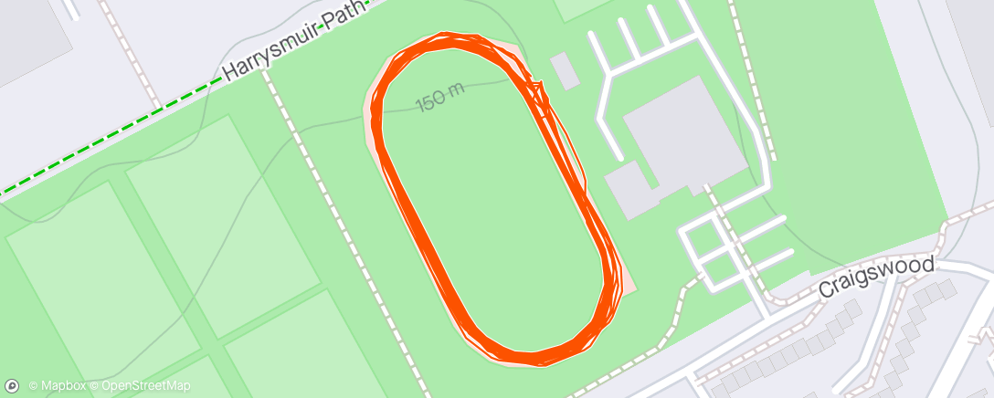 Map of the activity, Track sesh