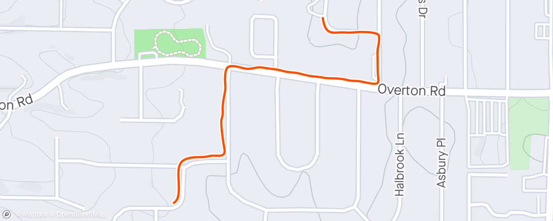 Map of the activity, Lucrative jog home