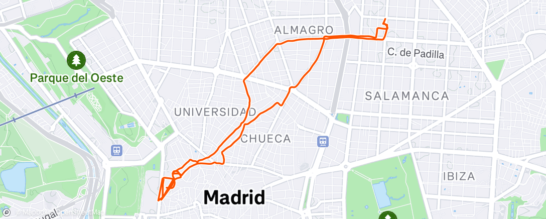 Map of the activity, Actividad de mañana