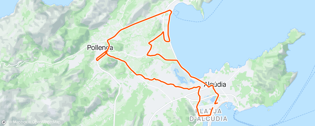 Карта физической активности (Alcudia. En liten trille tur i regnet)
