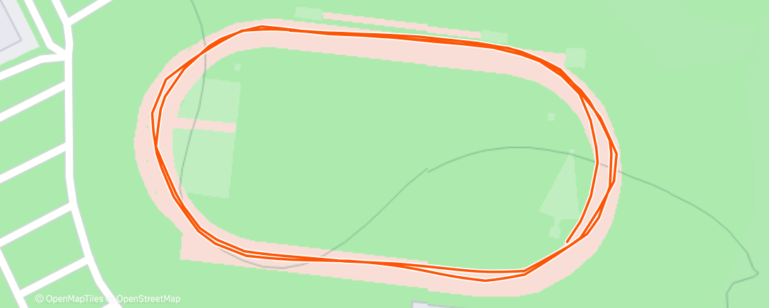 Map of the activity, Afternoon Run