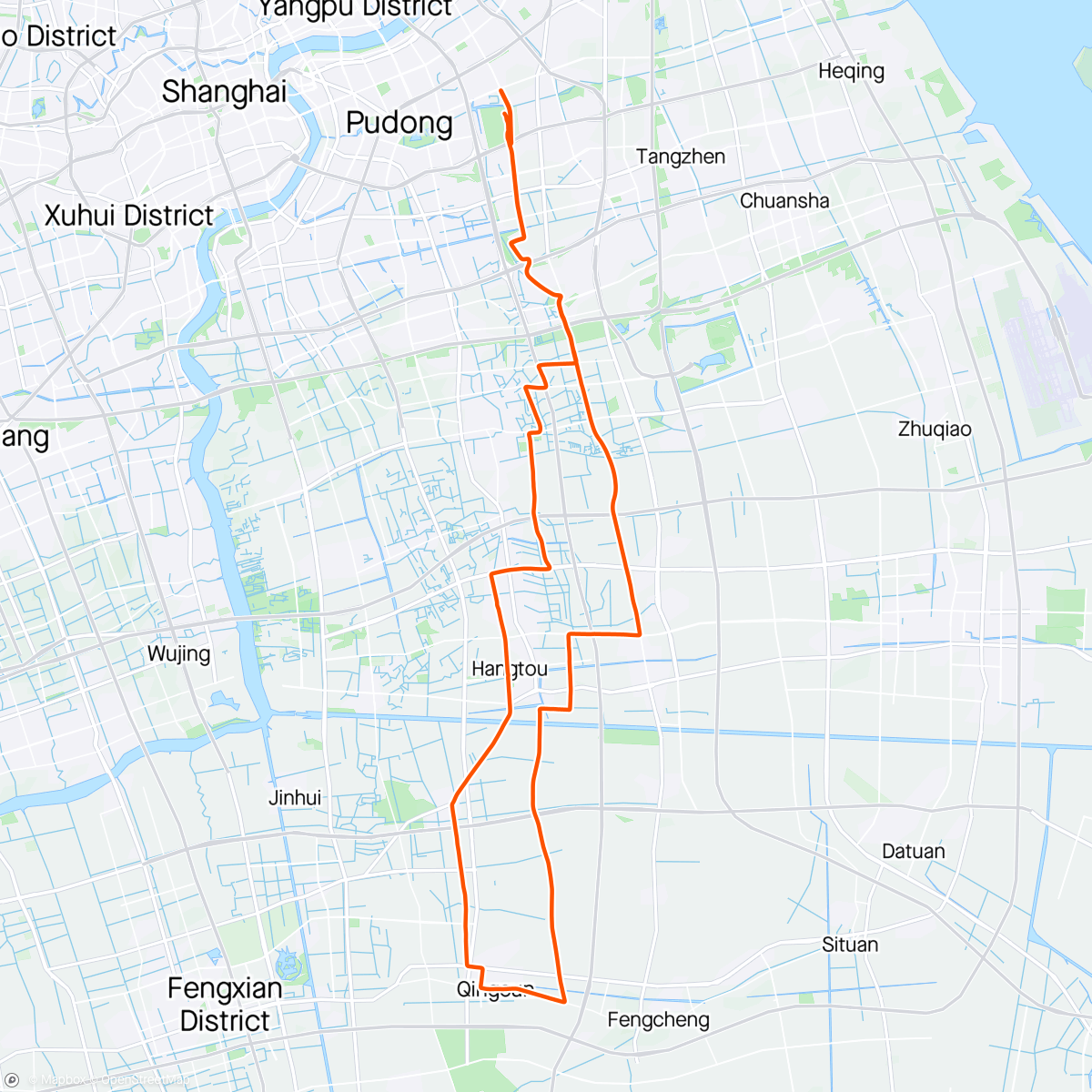 Mapa de la actividad, Sat FUNTASTIC Qingcun Ride