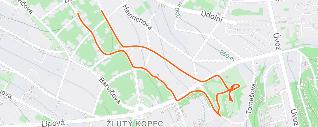 Map of the activity, Lunch Walk