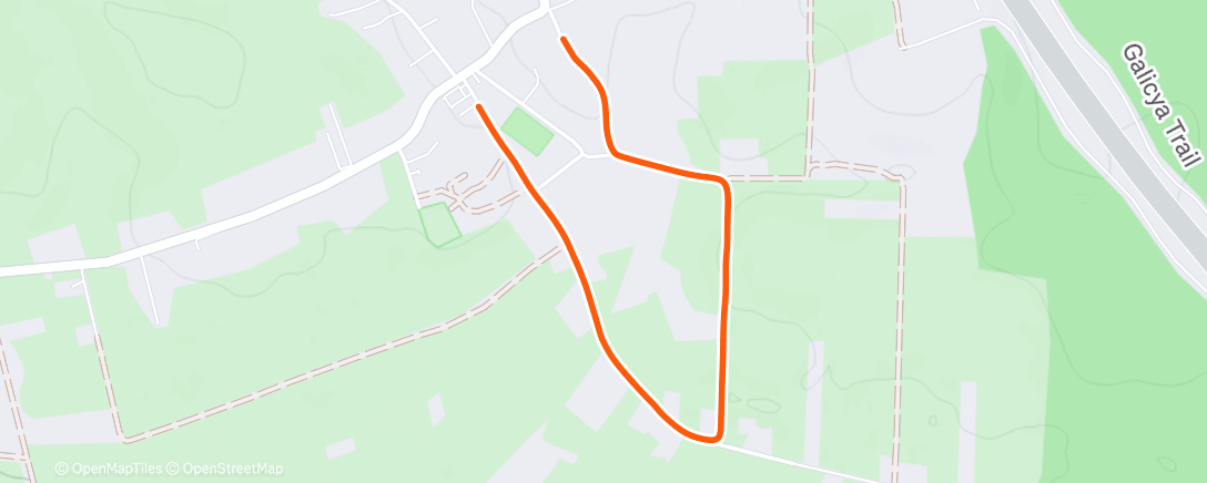 Map of the activity, Afternoon Walk