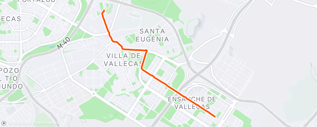 Map of the activity, Bicicleta por la mañana