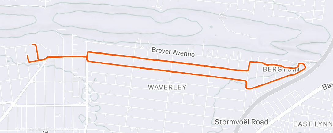 Карта физической активности (Morning Ride)