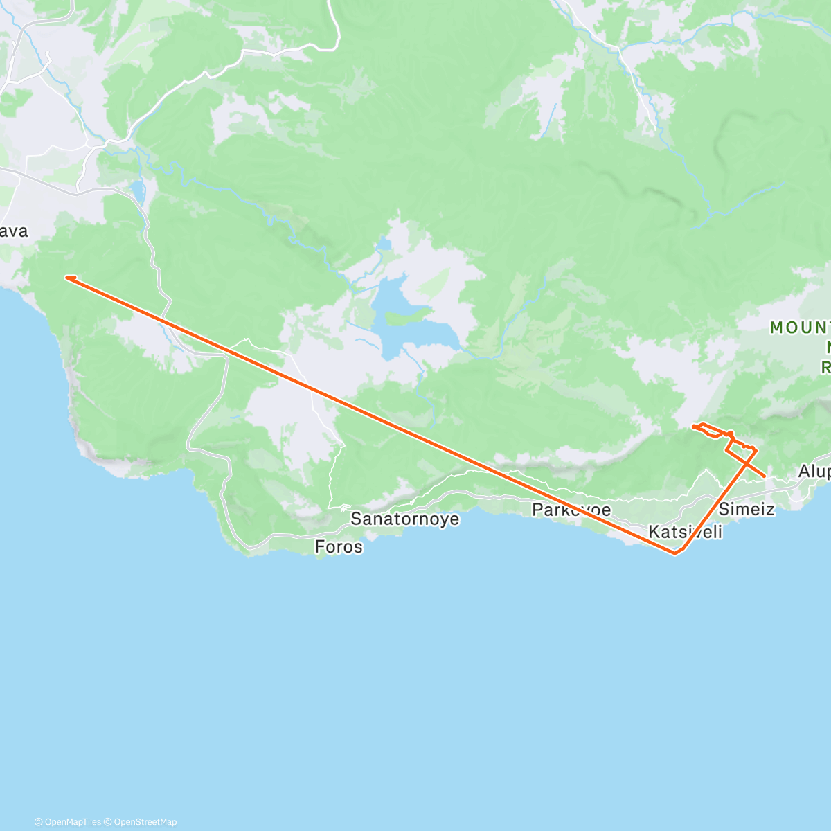 Карта физической активности (Трейлраннинг (утро))