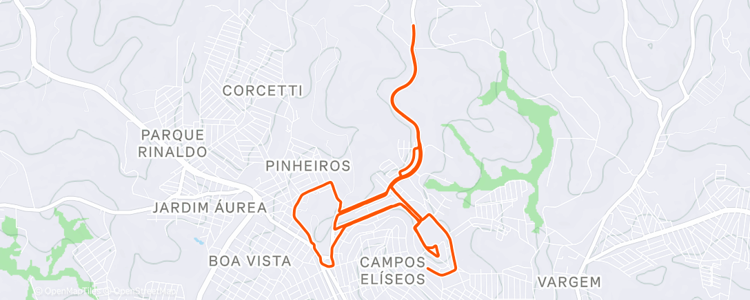 Map of the activity, Longão O&P ⚡️🥷