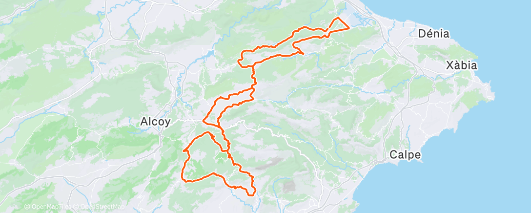 Map of the activity, Morning Ride