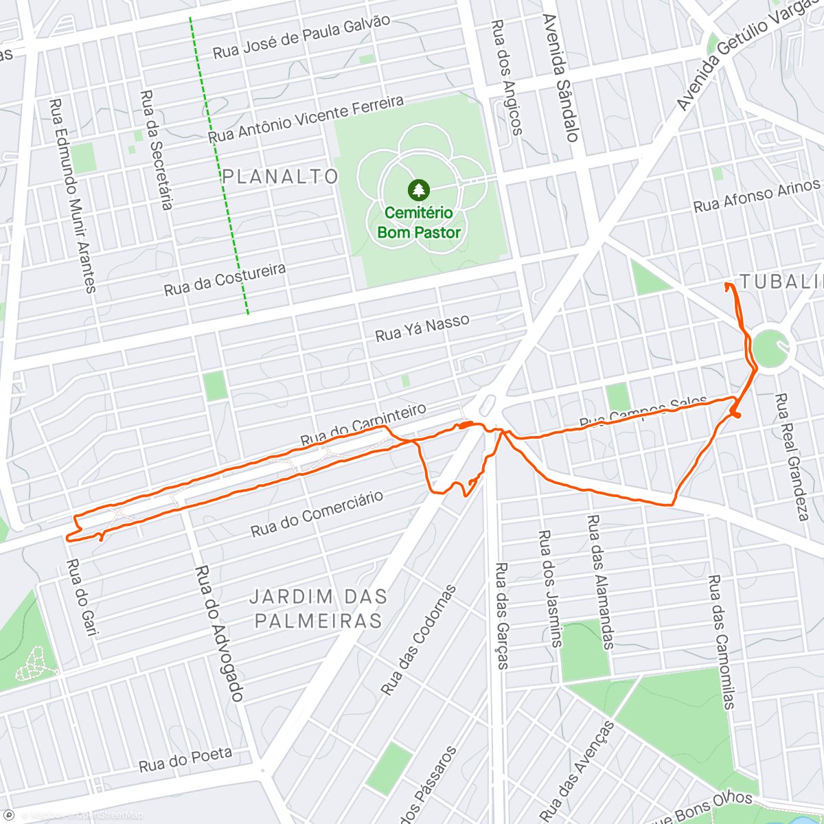 「ATV. FIS. 116/2.023
Caminhando pelo bairro 
6 kms c/

@kyraa_labrador」活動的地圖