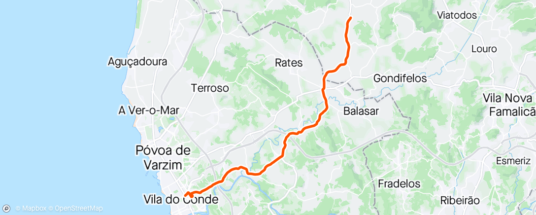 アクティビティ「Volta de bicicleta vespertina」の地図